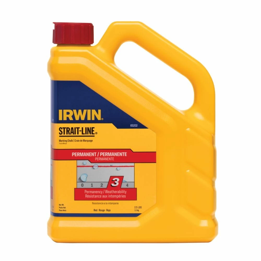 IRWIN STRAIT-LINE 2-1/2-lb Permanent Marking Line Chalk 3 IRWIN STRAIT-LINE 2-1/2-lb Permanent Marking Line Chalk