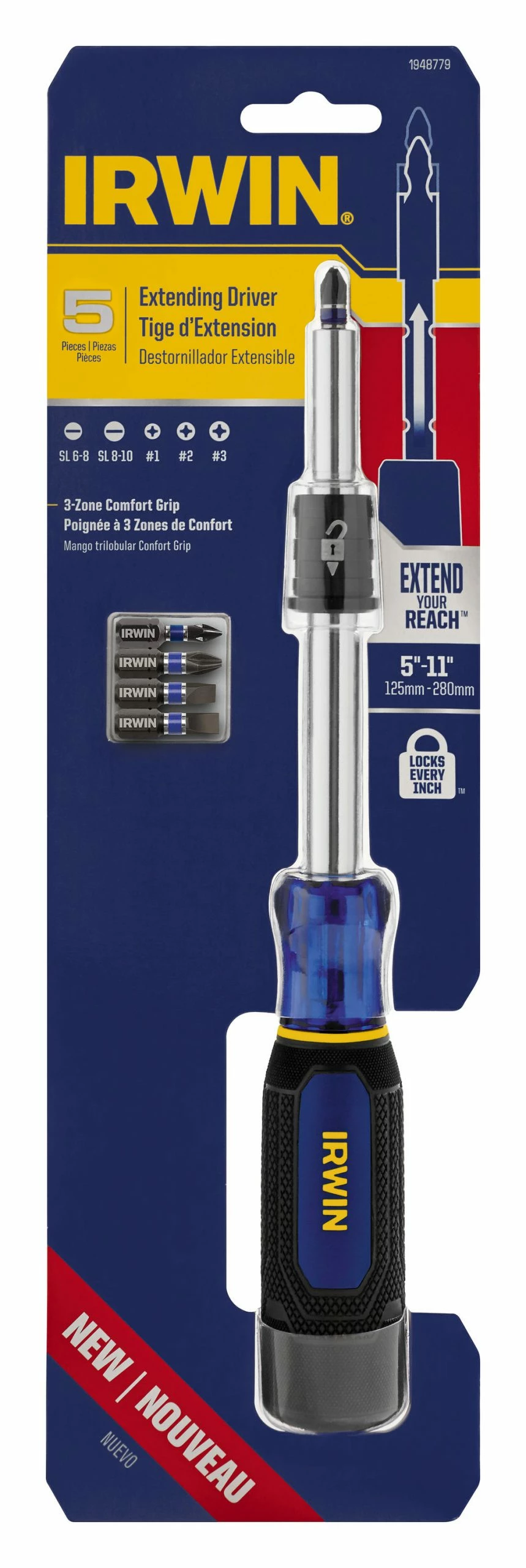 IRWIN Screwdrivers 6-Piece Plastic Handle Magnetic Set Multi-bit Screwdriver Set 5 IRWIN Screwdrivers 6-Piece Plastic Handle Magnetic Set Multi-bit Screwdriver Set - Image 3