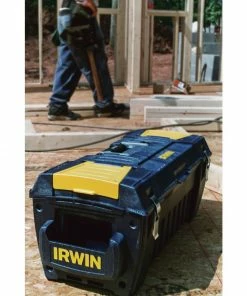 IRWIN Portable Tool Boxes 29-in Blue Resin Lockable Tool Box -Irwin Fashion Outlet 07650434
