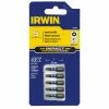 IRWIN Impact Driver Bits 5-Piece 1/4-in x 1-in Square/Robertson Impact Driver Bit -Irwin Fashion Outlet 08170822