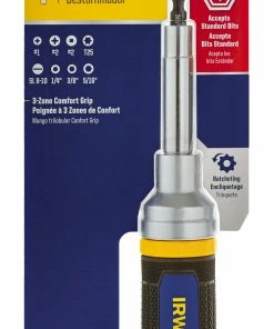 IRWIN Screwdrivers 8-Piece Plastic Handle Magnetic Ratcheting Set Multi-bit Screwdriver Set -Irwin Fashion Outlet 08170875 scaled