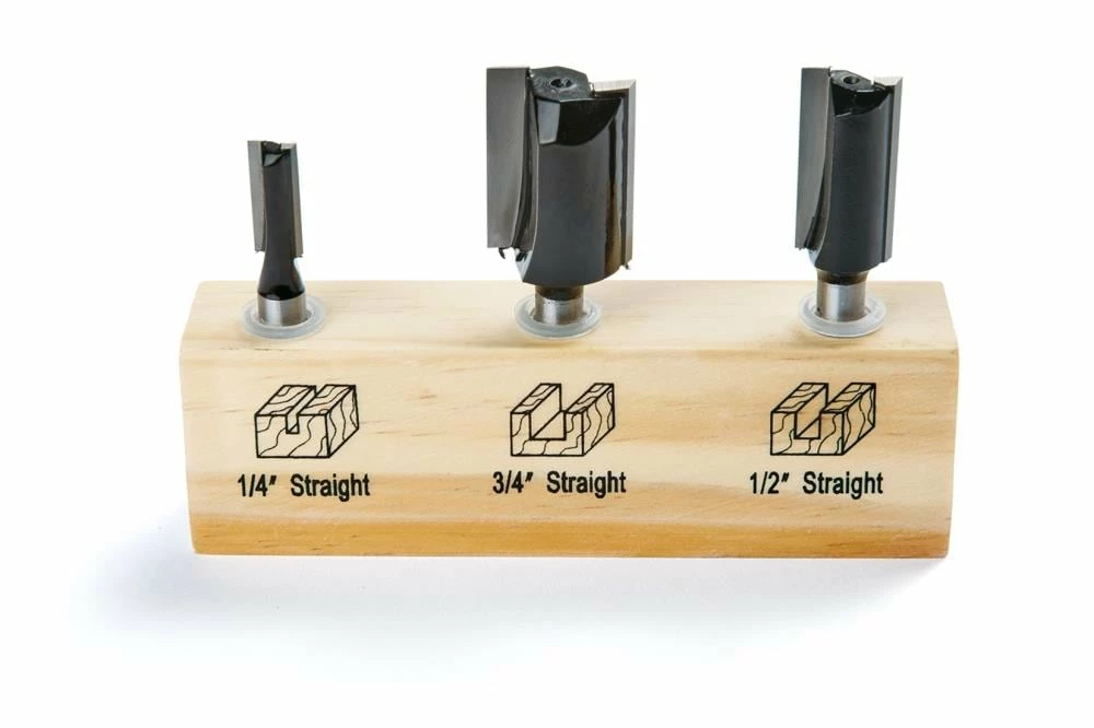 IRWIN Router Bit Sets 3-Piece Carbide-Tipped Router Bit Set 3 IRWIN Router Bit Sets 3-Piece Carbide-Tipped Router Bit Set