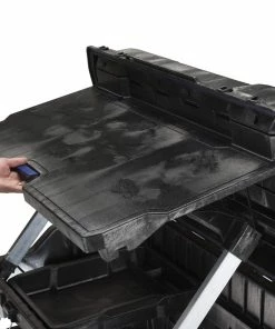 IRWIN Portable Tool Boxes Mobile Command Center 40.5-in Gray Structural Foam Wheels Lockable Tool Box -Irwin Fashion Outlet 08461406 scaled