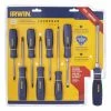 IRWIN Screwdrivers 8-Piece Plastic Handle Set Screwdriver Set 2 IRWIN Screwdrivers 8-Piece Plastic Handle Set Screwdriver Set -Irwin Fashion Outlet 09678282