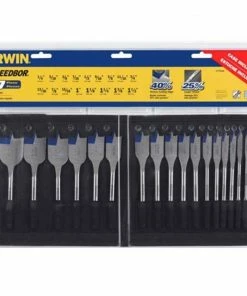 IRWIN Woodboring Drill Bits 17-Piece 1/4-in Woodboring Spade Drill Bit Set