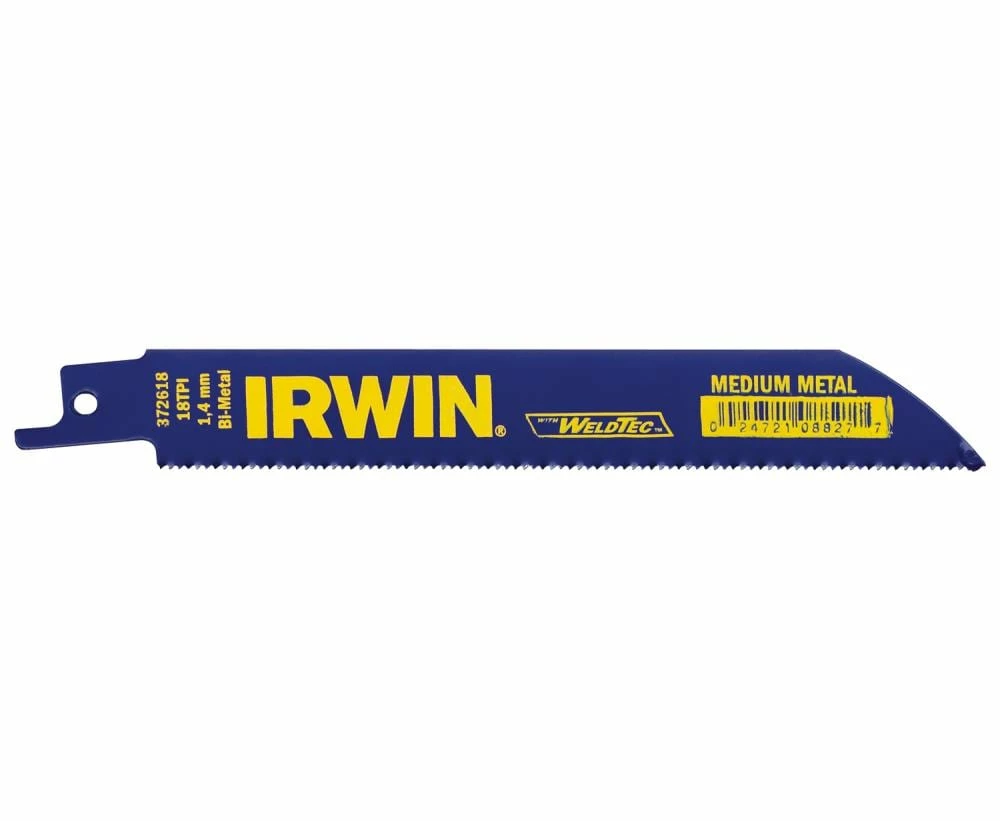 IRWIN Reciprocating Saw Blades Bi-Metal 6-in 18-TPI Metal Cutting Reciprocating Saw Blade 3 IRWIN Reciprocating Saw Blades Bi-Metal 6-in 18-TPI Metal Cutting Reciprocating Saw Blade