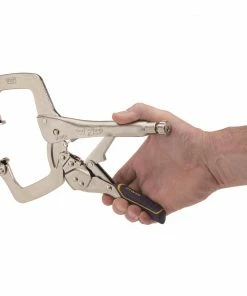 IRWIN VISE-GRIP Reduced Hand Span Fast Release 11-in Welding C-clamp Locking Pliers Swivel Tips 21 IRWIN VISE-GRIP Reduced Hand Span Fast Release 11-in Welding C-clamp Locking Pliers Swivel Tips -Irwin Fashion Outlet 10467696