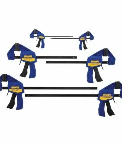 IRWIN Clamps QUICK-GRIP 6-Pack Assorted Light-Duty One Handed Bar Clamp