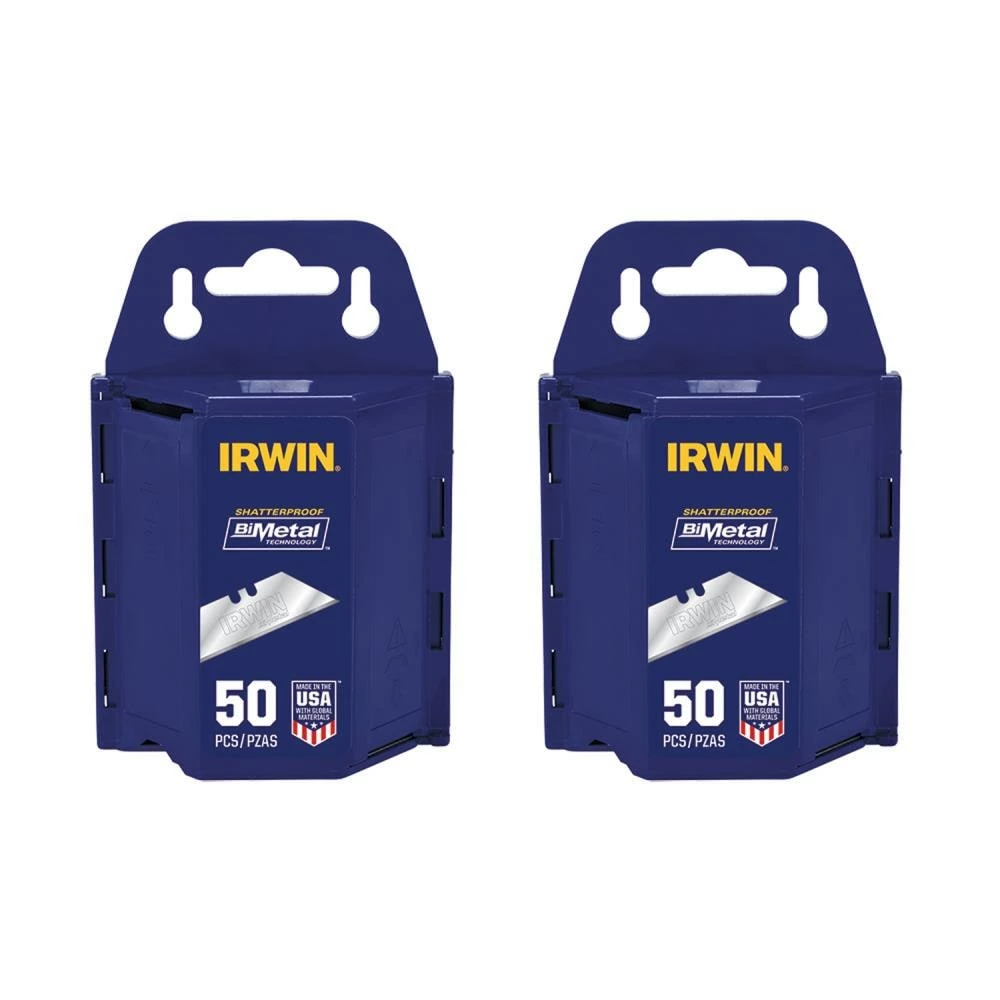 IRWIN Replacement Utility Blades Carbon Steel 3/4-in Utility Razor Blade(100-Pack) 3 IRWIN Replacement Utility Blades Carbon Steel 3/4-in Utility Razor Blade(100-Pack)