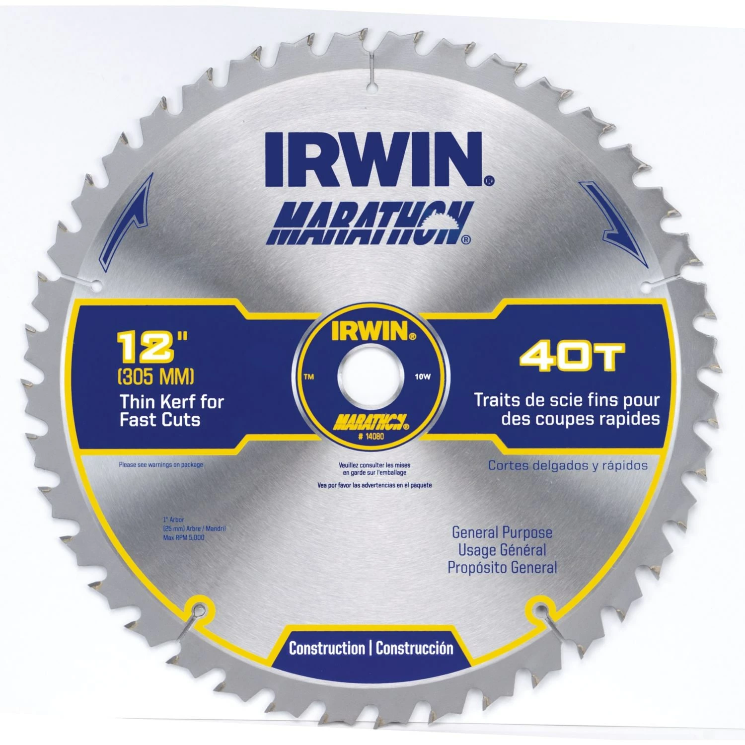 IRWIN Circular Saw Blades Marathon 12-in 40-Tooth Carbide Miter/Table Saw Blade 3 IRWIN Circular Saw Blades Marathon 12-in 40-Tooth Carbide Miter/Table Saw Blade