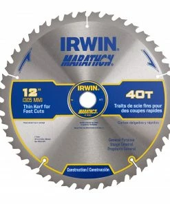 IRWIN Circular Saw Blades Marathon 12-in 40-Tooth Carbide Miter/Table Saw Blade 8 IRWIN Circular Saw Blades Marathon 12-in 40-Tooth Carbide Miter/Table Saw Blade -Irwin Fashion Outlet 16276849