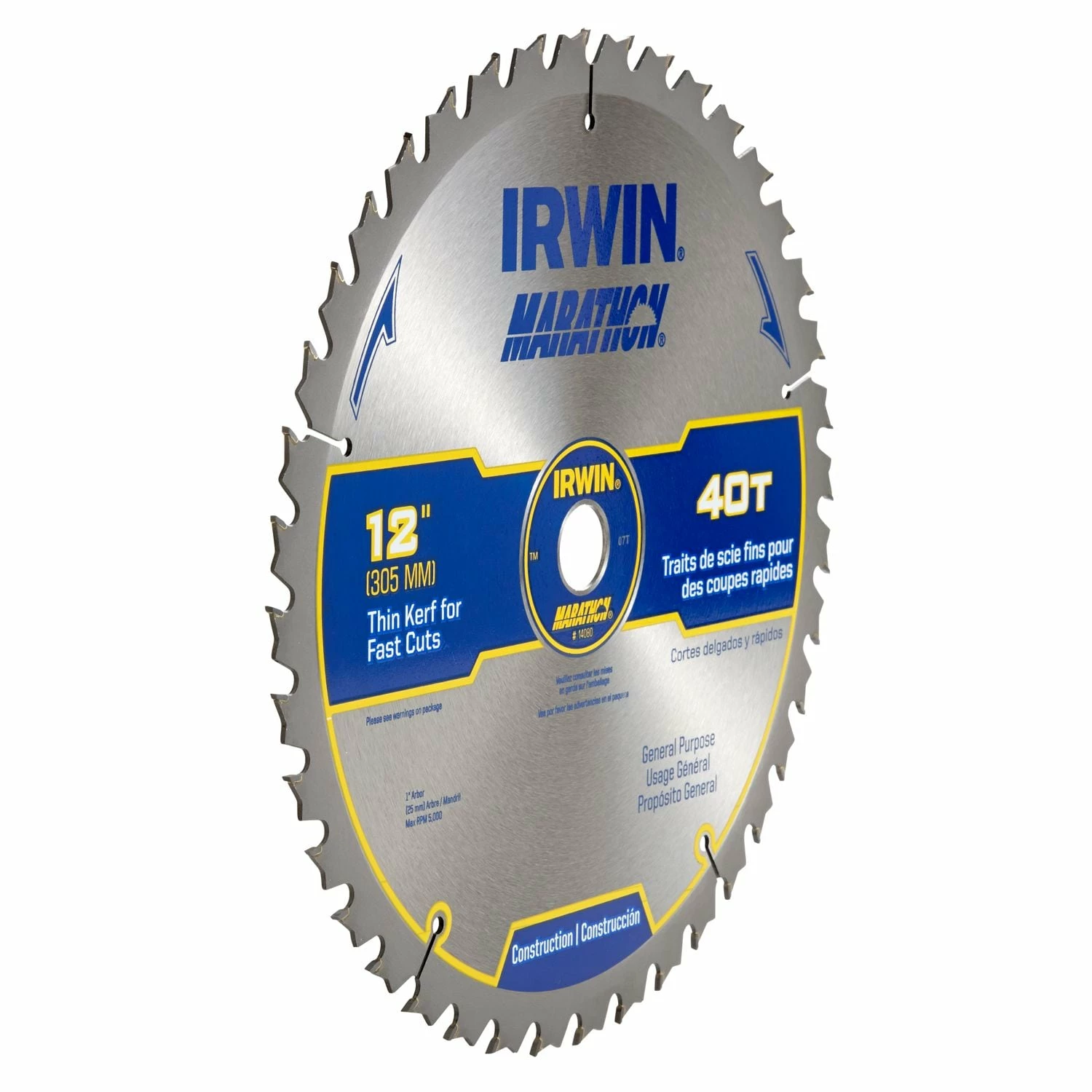 IRWIN Circular Saw Blades Marathon 12-in 40-Tooth Carbide Miter/Table Saw Blade 6 IRWIN Circular Saw Blades Marathon 12-in 40-Tooth Carbide Miter/Table Saw Blade - Image 4