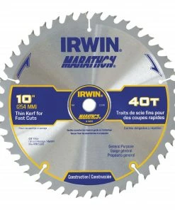 IRWIN Circular Saw Blades Marathon 10-in 40-Tooth Carbide Miter/Table Saw Blade