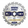 IRWIN Circular Saw Blades Marathon 6-1/2-in 18-Tooth Carbide Circular Saw Blade