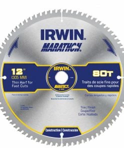 IRWIN Circular Saw Blades Marathon 12-in 80-Tooth Carbide Miter/Table Saw Blade