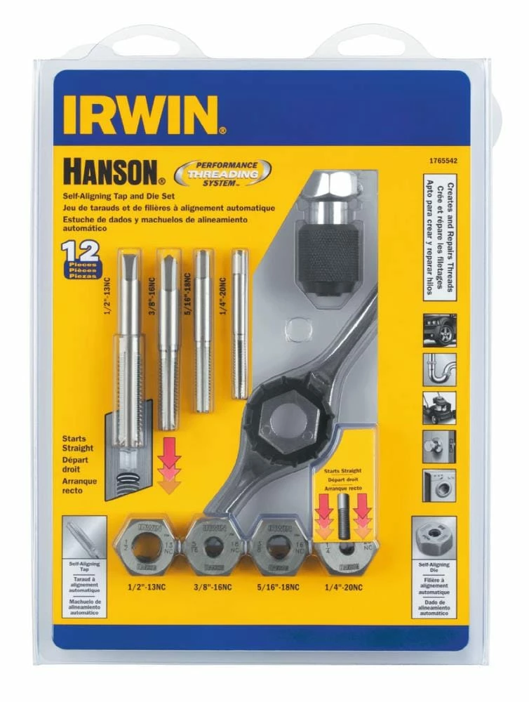 IRWIN Tap & Die Sets 12-Piece SAE Tap and Die Set 3 IRWIN Tap & Die Sets 12-Piece SAE Tap and Die Set