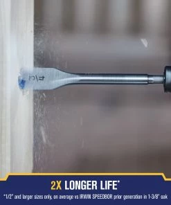 IRWIN Woodboring Drill Bits Extra long 3/8-in Woodboring Spade Drill Bit 13 IRWIN Woodboring Drill Bits Extra long 3/8-in Woodboring Spade Drill Bit -Irwin Fashion Outlet 17486339