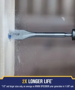 IRWIN Woodboring Drill Bits Standard Length 1-3/8-in Woodboring Spade Drill Bit 13 IRWIN Woodboring Drill Bits Standard Length 1-3/8-in Woodboring Spade Drill Bit -Irwin Fashion Outlet 17486767