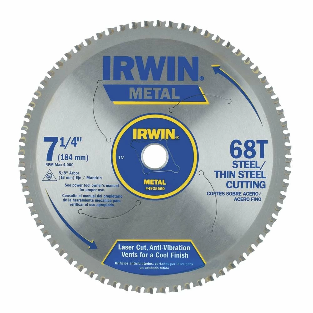 IRWIN Circular Saw Blades 7-1/4-in 68-Tooth Carbide Circular Saw Blade 3 IRWIN Circular Saw Blades 7-1/4-in 68-Tooth Carbide Circular Saw Blade