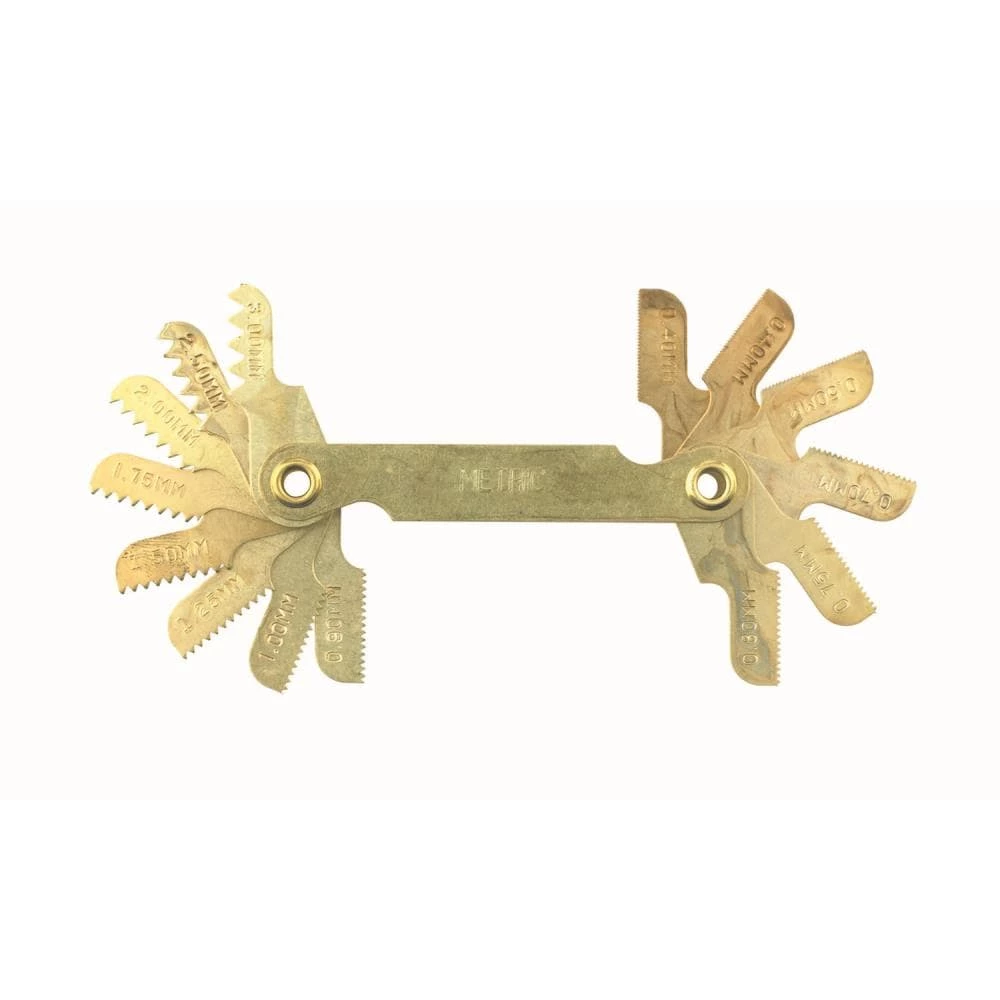 IRWIN Metric Thread Gauges 16 Leaf Metric Thread -Gauge 2 IRWIN Metric Thread Gauges 16 Leaf Metric Thread -Gauge