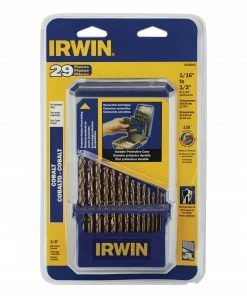 IRWIN Twist Drill Bits 29-Piece Assorted x Set Cobalt Twist Drill Bit Set -Irwin Fashion Outlet 18258813