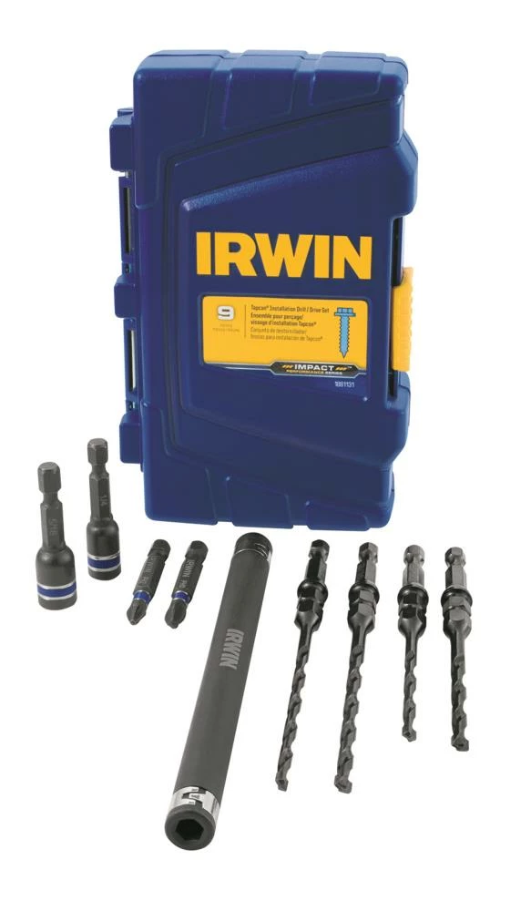 IRWIN Masonry Drill Bits 9-Piece x Set Carbide Masonry Drill Bit Set for Rotary Drill/Impact Driver 4 IRWIN Masonry Drill Bits 9-Piece x Set Carbide Masonry Drill Bit Set for Rotary Drill/Impact Driver - Image 2