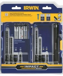 IRWIN Masonry Drill Bits 9-Piece x Set Carbide Masonry Drill Bit Set for Rotary Drill/Impact Driver 7 IRWIN Masonry Drill Bits 9-Piece x Set Carbide Masonry Drill Bit Set for Rotary Drill/Impact Driver -Irwin Fashion Outlet 18258905
