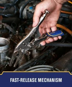 IRWIN VISE-GRIP Fast Release 9-in Long Nose Locking Pliers with Wire Cutter -Irwin Fashion Outlet 18313242