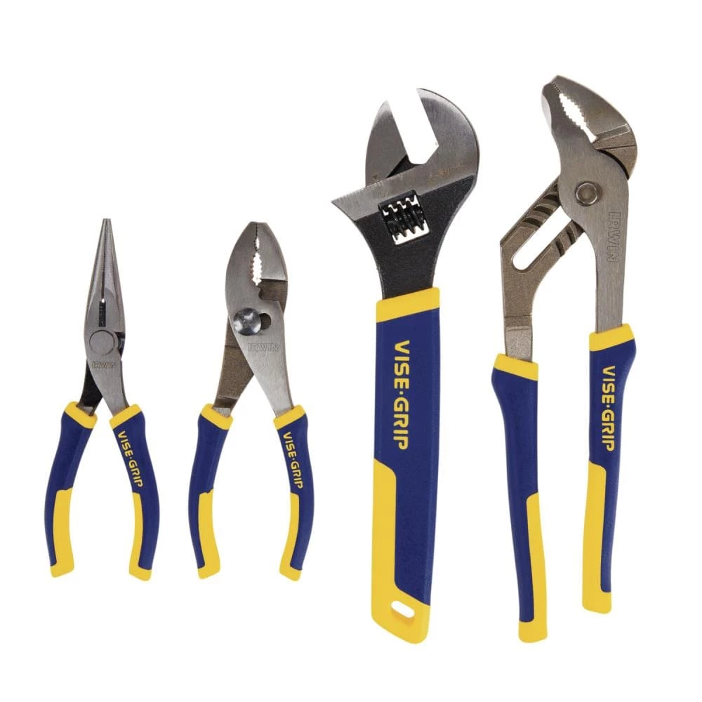 IRWIN Plier Sets VISE-GRIP ProPliers 4-Pack Assorted Plier Set 3 IRWIN Plier Sets VISE-GRIP ProPliers 4-Pack Assorted Plier Set