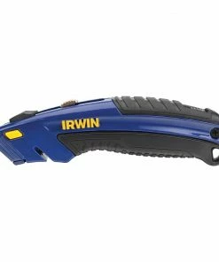 IRWIN Utility Knives 3/4-in 3-Blade Retractable Utility Knife with On Tool Blade Storage