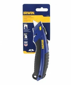 IRWIN Utility Knives 3/4-in 3-Blade Retractable Utility Knife with On Tool Blade Storage 7 IRWIN Utility Knives 3/4-in 3-Blade Retractable Utility Knife with On Tool Blade Storage -Irwin Fashion Outlet 18314816