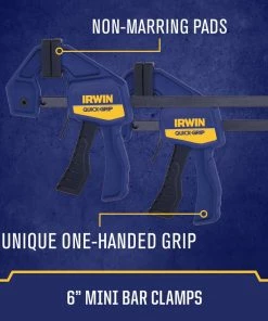 IRWIN Clamps QUICK-GRIP 8-Pack Assorted Assorted Clamp Set Clamp 12 IRWIN Clamps QUICK-GRIP 8-Pack Assorted Assorted Clamp Set Clamp -Irwin Fashion Outlet 40988476