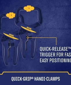 IRWIN Clamps QUICK-GRIP 8-Pack Assorted Assorted Clamp Set Clamp 14 IRWIN Clamps QUICK-GRIP 8-Pack Assorted Assorted Clamp Set Clamp -Irwin Fashion Outlet 40988481