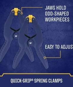 IRWIN Clamps QUICK-GRIP 8-Pack Assorted Assorted Clamp Set Clamp 15 IRWIN Clamps QUICK-GRIP 8-Pack Assorted Assorted Clamp Set Clamp -Irwin Fashion Outlet 40988482