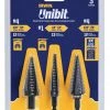 IRWIN Step Drill Bits Unibit 3PC STP BT Set #1 #4 #4 -Irwin Fashion Outlet 42172851