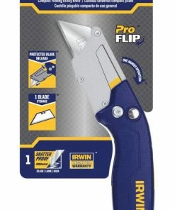 IRWIN Utility Knives Pro flip 1-Blade Folding Utility Knife with On Tool Blade Storage -Irwin Fashion Outlet 42360726