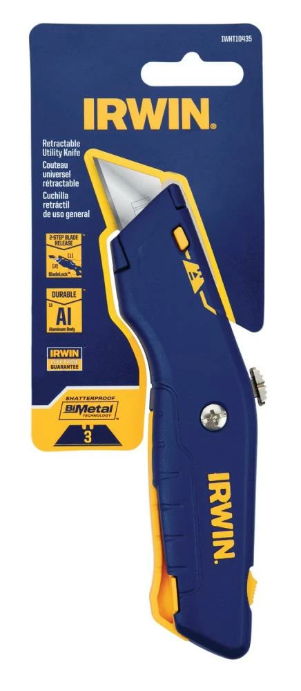 IRWIN Utility Knives 3/4-in 1-Blade Retractable Utility Knife with On Tool Blade Storage 5 IRWIN Utility Knives 3/4-in 1-Blade Retractable Utility Knife with On Tool Blade Storage - Image 3