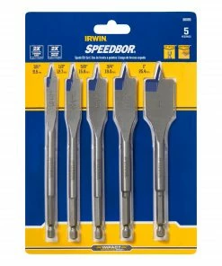 IRWIN Woodboring Drill Bits 5-Piece Assorted Woodboring Spade Drill Bit Set -Irwin Fashion Outlet 44340707